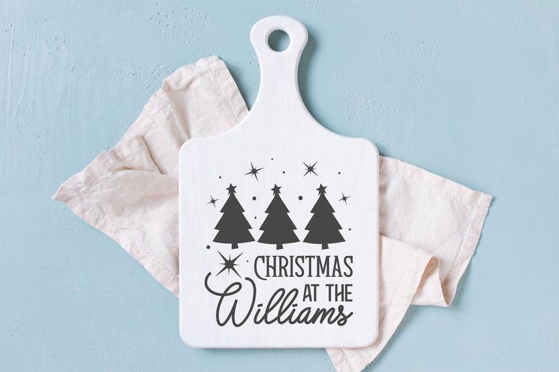 Christmas at the williams SVG Design - So Fontsy