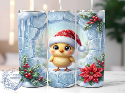 Christmas Baby Chick 20oz Tumbler, Christmas Baby Chick, Baby Chick Tumbler, Chick Tumbler Wrap, Christmas Chick PNG, Baby Chick PNG, Christmas Tumbler, 20oz Tumbler Wrap Sublimation ToriDesigns 