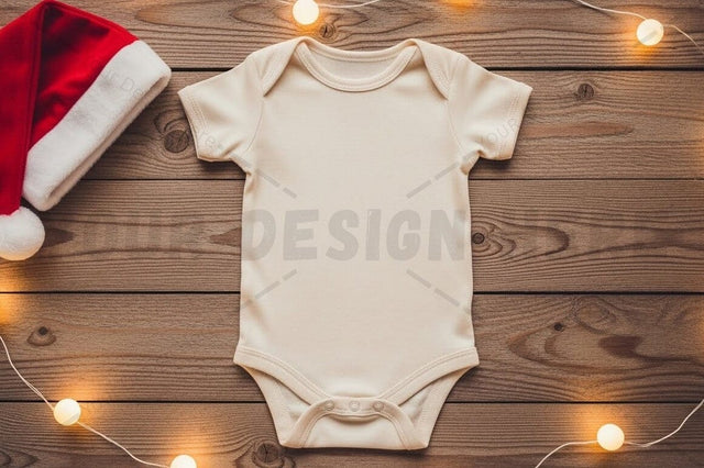 Christmas baby onesie mockup design Mock Up Photo Designangry 