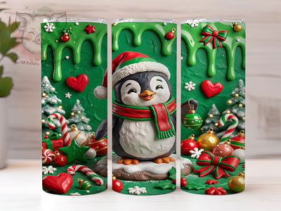 Christmas Baby Penguin 20oz Tumbler, Baby Penguin PNG, Xmas Penguin Sub, Cute Penguin Tumbler, Festive Penguin Wrap, Cute Baby Penguin, Winter Penguin Cup, Christmas Penguin Sublimation Lara' s Designs 