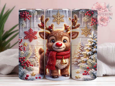 Christmas Baby Reindeer 20oz Tumbler, Christmas Reindeer, Baby Reindeer PNG, Reindeer Tumbler, Christmas Deer PNG, Baby Deer Tumbler, Reindeer Tumbler PNG, Christmas Baby Deer Sublimation Li Zamperini 