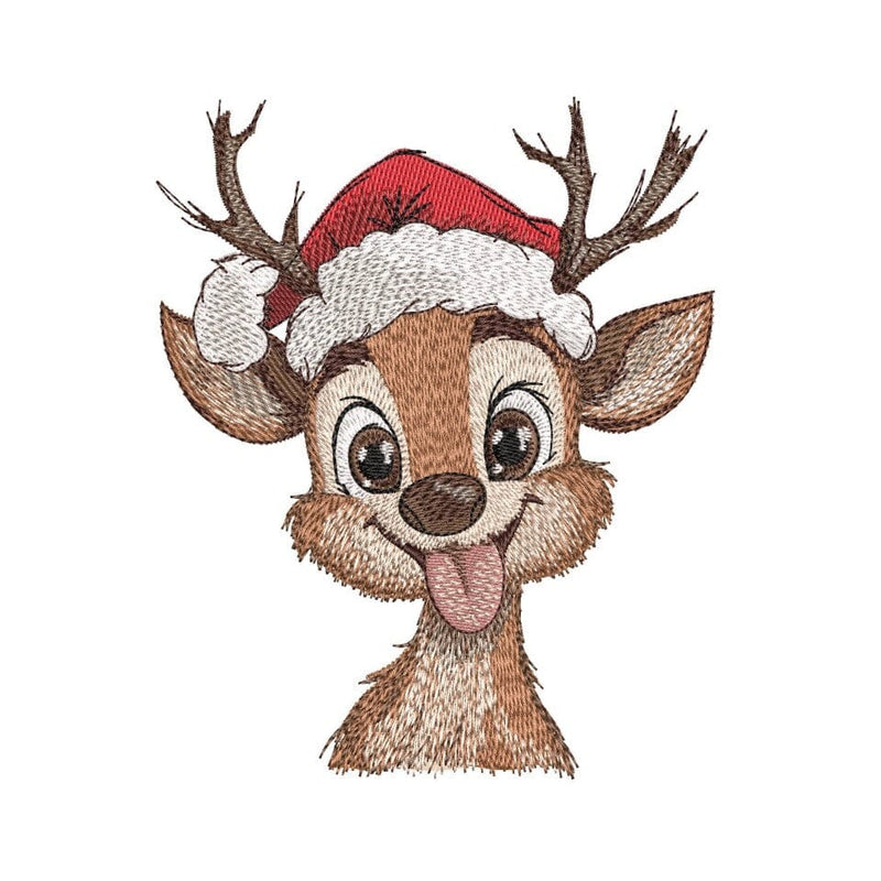 Christmas Baby Reindeer Embroidery Design, 3 sizes, Instant Download Embroidery/Applique DESIGNS Nino Nadaraia 