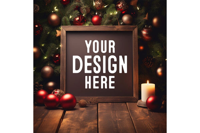 Christmas Background Mockup Mock Up Photo Craftlabsvg24 