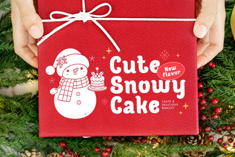 Christmas Bakery - Christmas Font Font Mozarella 