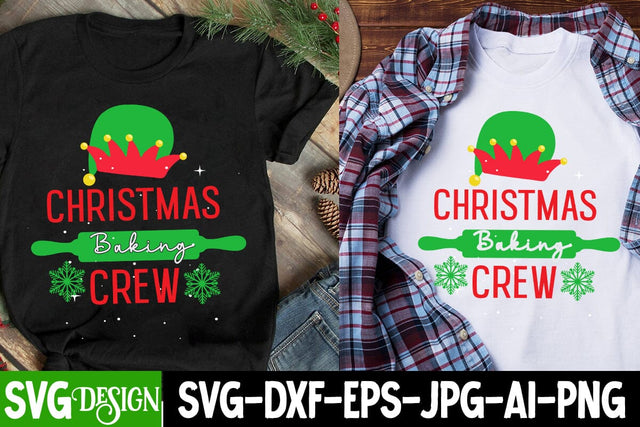 Christmas Baking Crew SVG Cut File, Christmas Baking Crew SVG Design, Christmas SVG Design, Christmas Sublimation ,Christmas Sublimation Bundle,Christmas Sublimation PNG SVG BlackCatsMedia 