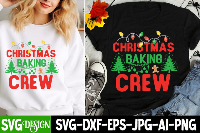 Christmas Baking Crew SVG Design, Christmas Crew SVG Cut File ,My First Christmas SVG Cut File,Christmas SVG Cut File, Christmas Sublimation Design PNG SVG BlackCatsMedia 