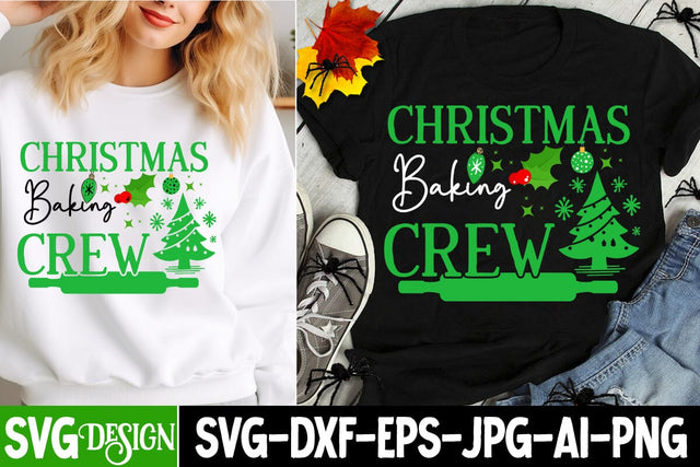 Christmas Baking Crew SVG Design, Christmas Crew SVG Cut File ,My First Christmas SVG Cut File,Christmas SVG Cut File, Christmas Sublimation Design PNG SVG BlackCatsMedia 
