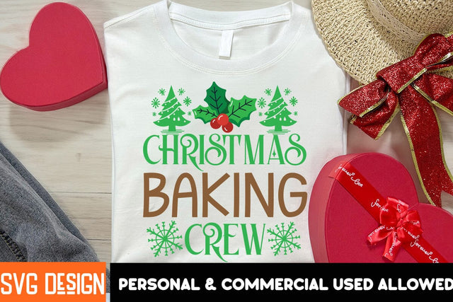 Christmas Baking Crew SVG Design,Christmas SVG Cut File, Christmas Sublimation Design PNG, Christmas Sublimation ,Christmas Sublimation Bundle SVG BlackCatsMedia 