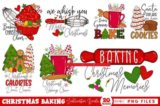 Christmas Baking PNG Sublimation Bundle Sublimation CraftLabSVG 