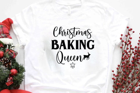 Christmas baking queen, Christmas Quotes Design , Sublimation Print SVG FiveStarCrafting 