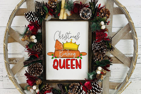 Christmas Baking Queen PNG Sublimation Sublimation CraftLabSVG 