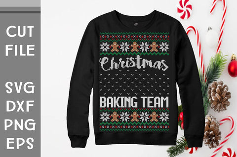 Christmas Baking Team Sweater design SVG Svgcraft 