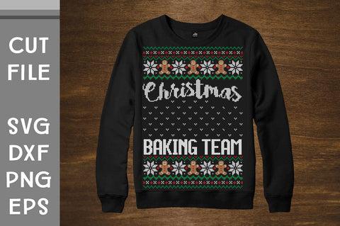 Christmas Baking Team Sweater design SVG Svgcraft 