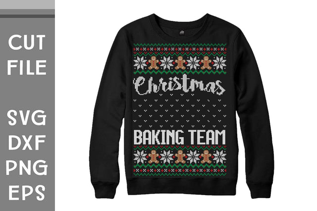 Christmas Baking Team Sweater design SVG Svgcraft 
