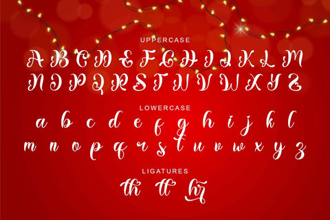 Christmas Balethy Font Prasetya Letter 