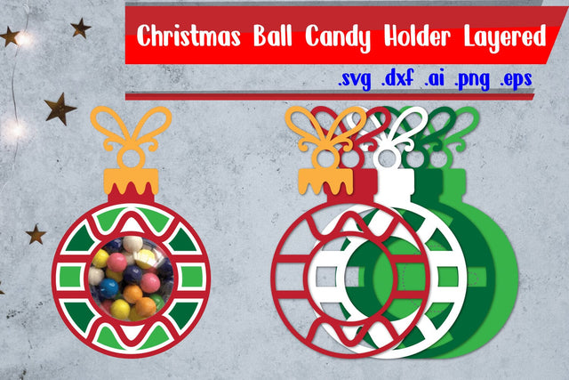 Christmas Ball Candy Holder | Christmas Ball Candy Dome 3D Paper zafrans studio 