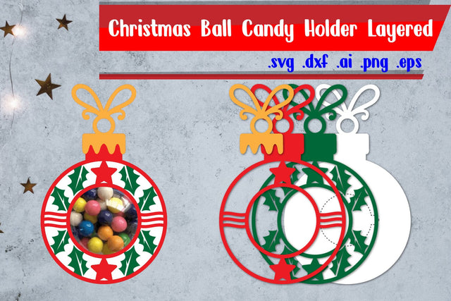 Christmas Ball Candy Holder | Christmas Ball Candy Dome 3D Paper zafrans studio 