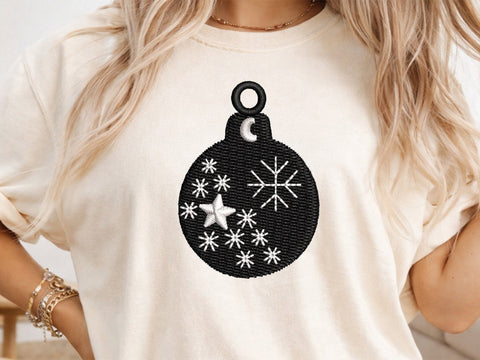 Christmas Ball Embroidery Bundle, Snowflake & Reindeer Ornament Machine Embroidery Designs, Winter Holiday Baubles Embroidery/Applique DESIGNS DesignDestine 