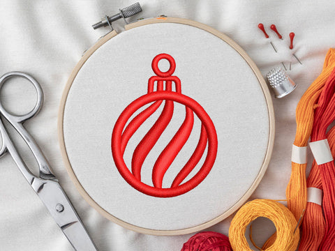 Christmas Ball Embroidery Bundle, Snowflake & Reindeer Ornament Machine Embroidery Designs, Winter Holiday Baubles Embroidery/Applique DESIGNS DesignDestine 