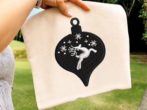 Christmas Ball Embroidery Bundle, Snowflake & Reindeer Ornament Machine Embroidery Designs, Winter Holiday Baubles Embroidery/Applique DESIGNS DesignDestine 