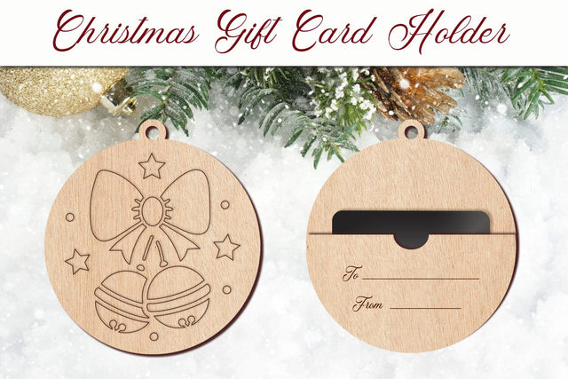 Christmas ball gift card holder, Layered card svg SVG AnastasiyaArtDesign 