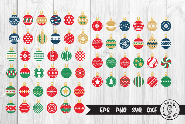 Christmas Balls SVG, Christmas ornaments SVG dadan_pm 