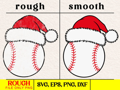 christmas baseball santa hat svg ,baseball santa shirt png SVG DesignDestine 