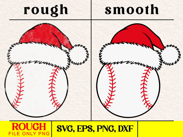 christmas baseball santa hat svg ,baseball santa shirt png SVG DesignDestine 