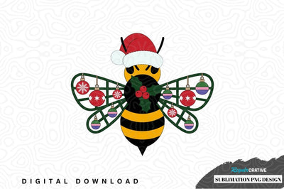 Christmas bee sublimation png design Sublimation Regulrcrative 