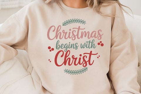Christmas Begins With Christ SVG Angelina750 