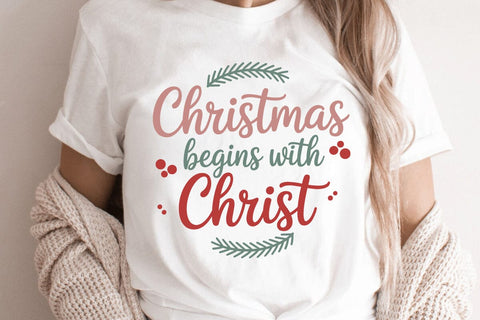 Christmas Begins With Christ SVG Angelina750 
