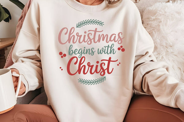 Christmas Begins With Christ SVG Angelina750 