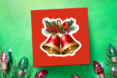 Christmas bells Sticker Design Sublimation Regulrcrative 