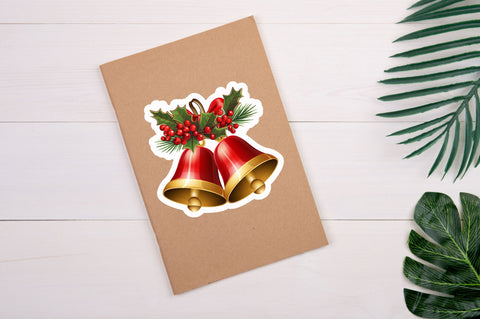 Christmas bells Sticker Design Sublimation Regulrcrative 