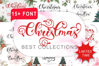 Christmas Best Collections Font Prasetya Letter 