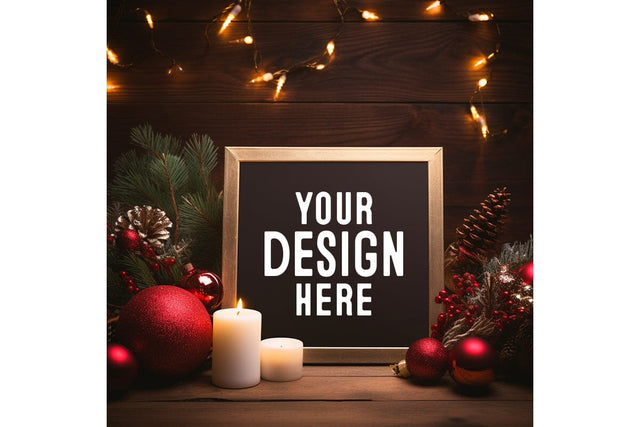 Christmas Black Background Mockup Mock Up Photo Craftlabsvg24 