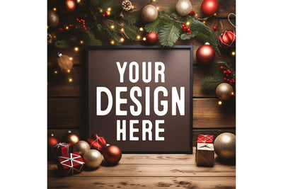 Christmas Black Background Mockup SVG Craftlabsvg24 