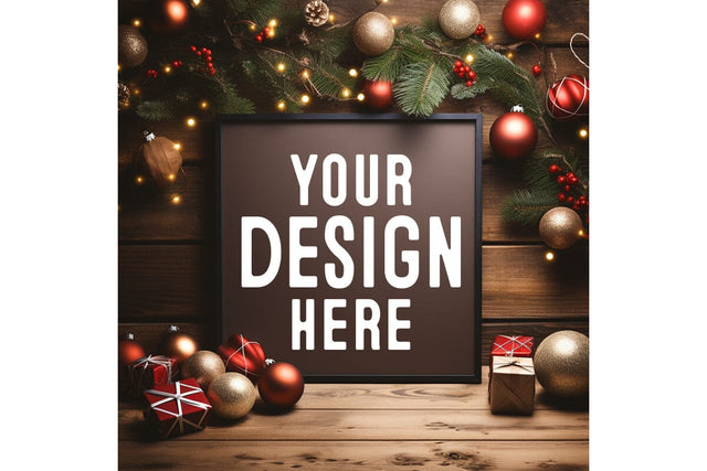 Christmas Black Background Mockup SVG Craftlabsvg24 