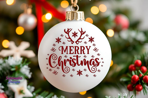 Christmas Blank Ornament Mockup Mock Up Photo Sublimatiz Designs 