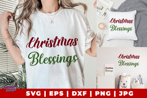 Christmas Blessings SVG | Christmas Blessings Sign Laser SVG | Chistmas Sign Laser SVG | Christmas Sublimation Design PNG SVG Sublimatiz Designs 