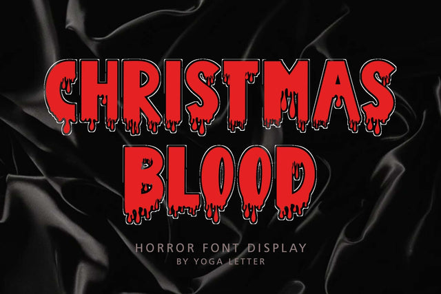 Christmas Blood Font Prasetya Letter 