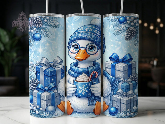 Christmas Blue Goose Cocoa 20oz Tumbler, Christmas Blue Goose, Blue Goose Cocoa, Blue Goose Tumbler, Goose Cocoa Tumbler, Christmas Cocoa, Blue Goose PNG, 20oz Tumbler Wrap Sublimation SvggirlplusArt 
