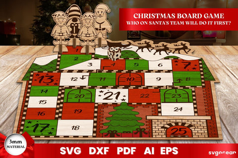 Christmas Board Game Laser Cut SVG SvgOcean 