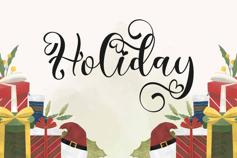 Christmas Bonitha Font Prasetya Letter 