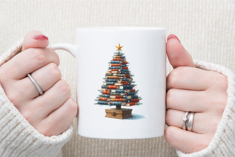 Christmas Book Tree Sublimation Bundle Sublimation designartist 