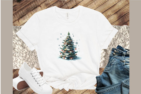Christmas Book Tree Sublimation Bundle Sublimation designartist 