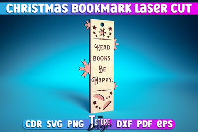 Christmas Bookmark Laser Cut | Magic Design | Christmas Wishes | CNC Files SVG The T Store Design 