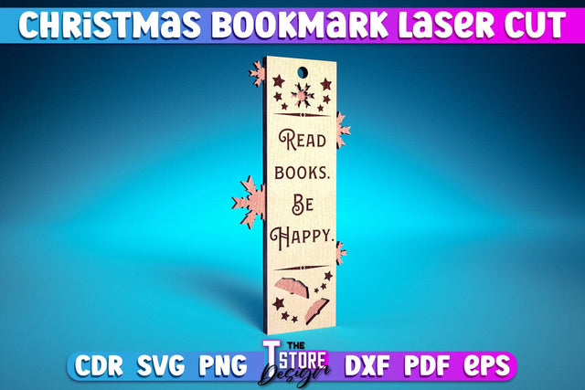 Christmas Bookmark Laser Cut | Magic Design | Christmas Wishes | CNC Files SVG The T Store Design 