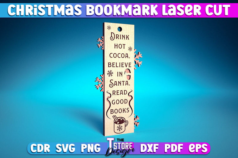 Christmas Bookmark Laser Cut | Magic Design | Christmas Wishes | CNC Files SVG The T Store Design 