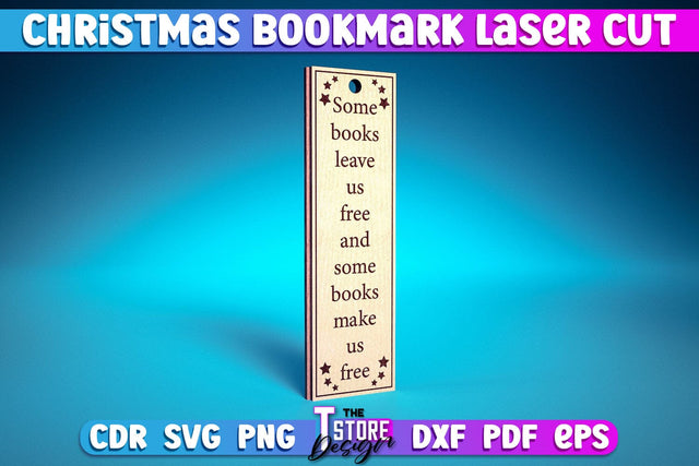 Christmas Bookmark Laser Cut | Magic Design | Christmas Wishes | CNC Files SVG The T Store Design 